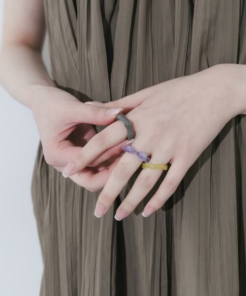 SMELLY / スメリー リング | カラージュシ3セットリング | 詳細3