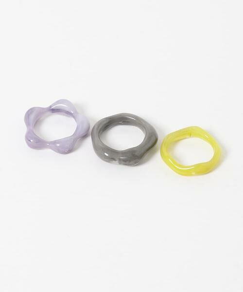 SMELLY / スメリー リング | カラージュシ3セットリング | 詳細5