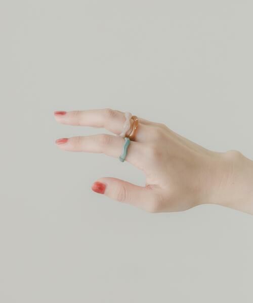 SMELLY / スメリー リング | カラージュシ3セットリング | 詳細6