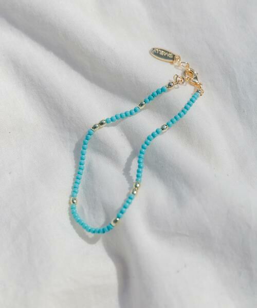 SMELLY / スメリー ブレスレット・バングル | ターコイズカラービーズブレスレット（ブルー系その他）