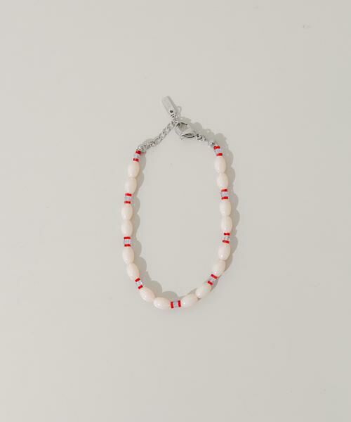 SMELLY / スメリー ブレスレット・バングル | ステンレスポイントカラービーズブレスレット（ピンク系その他）