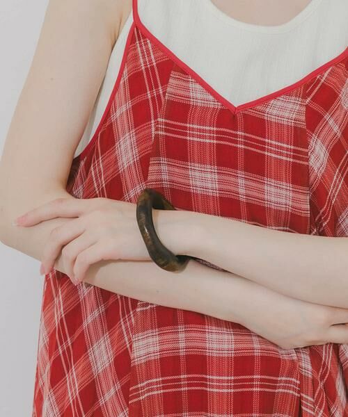 SMELLY / スメリー ブレスレット・バングル | ニュアンスラインウッドバングル（ダークブラウン）