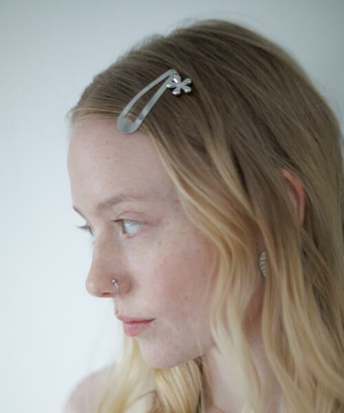 SMELLY / スメリー カチューシャ・カチューム・その他 | ステンレスフラワーチャームセットヘアピン（シルバー）