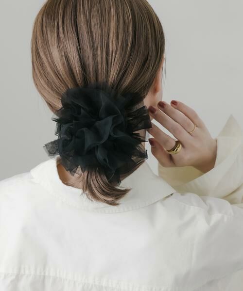 SMELLY / スメリー ヘアゴム・シュシュ | シアーフリルボリュームシュシュ | 詳細1