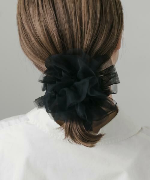 SMELLY / スメリー ヘアゴム・シュシュ | シアーフリルボリュームシュシュ | 詳細4