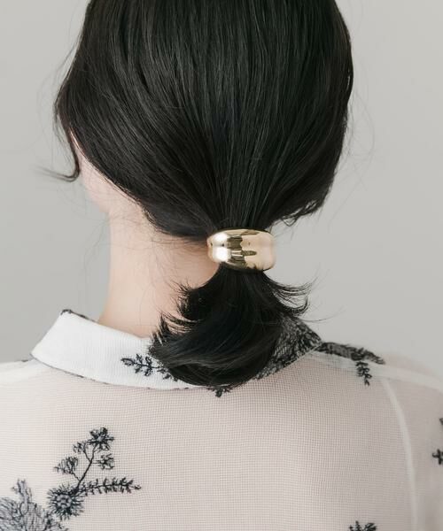 SMELLY / スメリー ヘアゴム・シュシュ | ニュアンスメタルボリュームヘアカフ | 詳細3