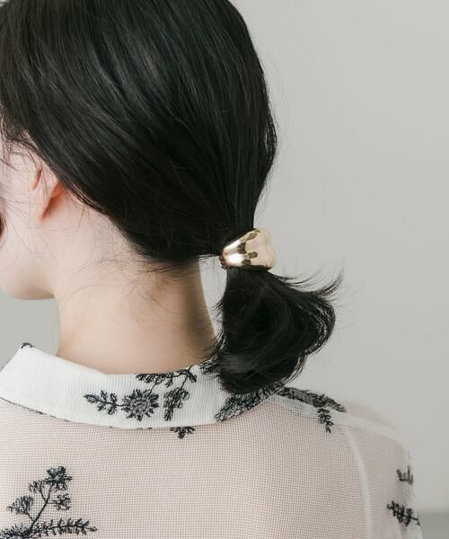 SMELLY / スメリー ヘアゴム・シュシュ | ニュアンスメタルボリュームヘアカフ | 詳細4