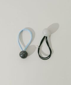 SMELLY / スメリー ヘアゴム・シュシュ | マーブルボール2セットヘアポニー