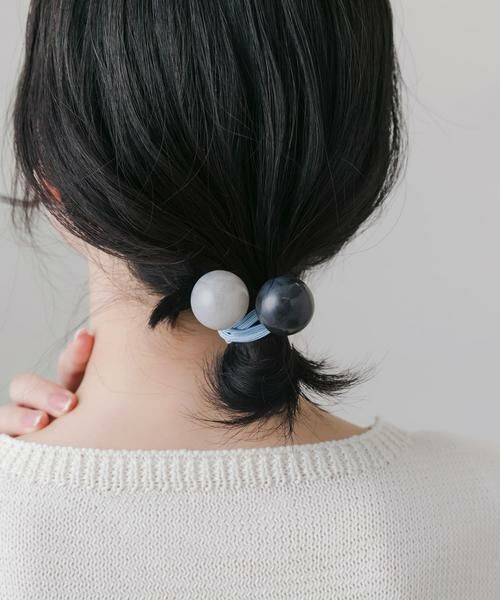 SMELLY / スメリー ヘアゴム・シュシュ | マーブルボール2セットヘアポニー | 詳細1