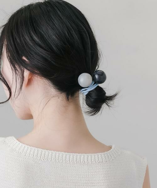 SMELLY / スメリー ヘアゴム・シュシュ | マーブルボール2セットヘアポニー | 詳細4
