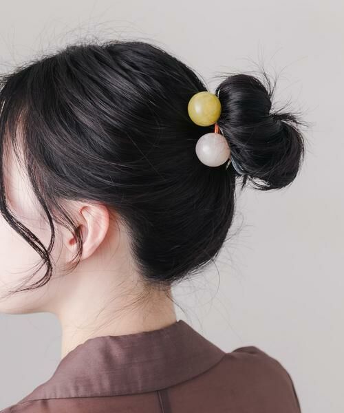 SMELLY / スメリー ヘアゴム・シュシュ | マーブルボール2セットヘアポニー | 詳細6