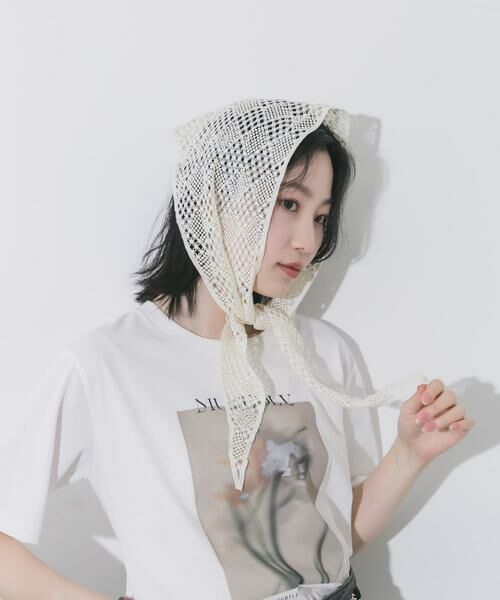 SMELLY / スメリー バンダナ・スカーフ | クロシェサンカクスカーフ | 詳細2