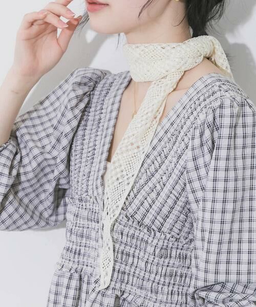 SMELLY / スメリー バンダナ・スカーフ | クロシェサンカクスカーフ | 詳細4