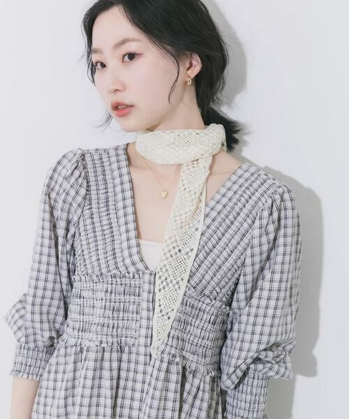 SMELLY / スメリー バンダナ・スカーフ | クロシェサンカクスカーフ | 詳細5