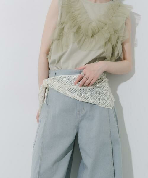 SMELLY / スメリー バンダナ・スカーフ | クロシェサンカクスカーフ | 詳細7