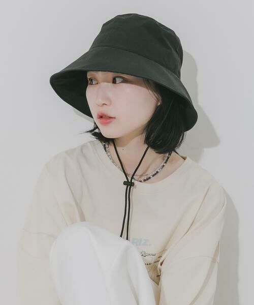 SMELLY / スメリー ハット | 『撥水/UVカット』ハッスイドロストバケットハット（ブラック）