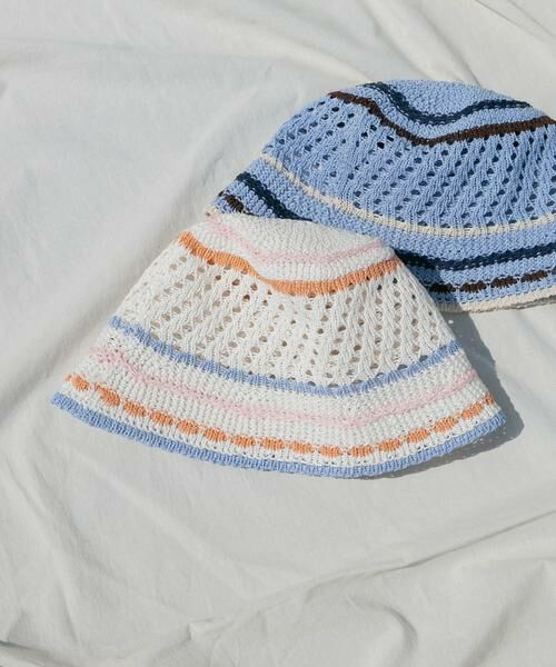 SMELLY / スメリー ハット | カラーボーダーサーモハット（アイボリー）