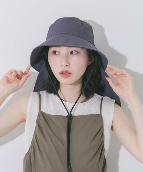 SMELLY / スメリー ハット | 『撥水/UVカット』サンシェードバケットハット（チャコールグレー）