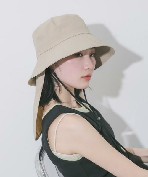 SMELLY / スメリー ハット | 『撥水/UVカット』サンシェードバケットハット（ベージュ）