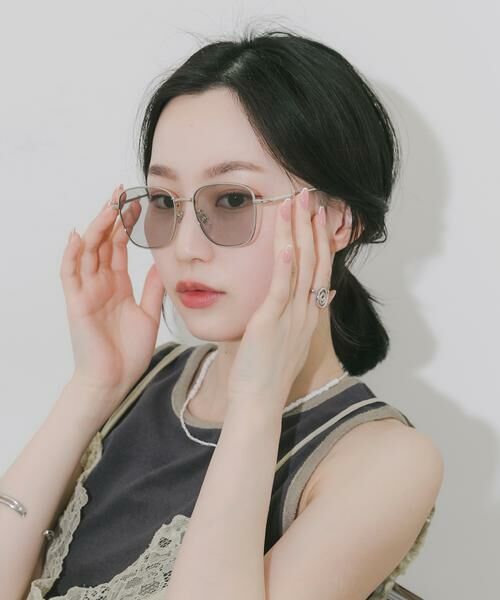 SMELLY / スメリー サングラス・メガネ | メタルボストンサングラス（シルバー）