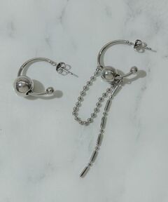 SMELLY / スメリー ピアス・イヤリング | チェーンコンビアシンメトリーピアス