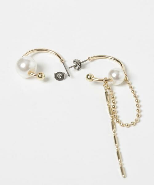 SMELLY / スメリー ピアス・イヤリング | チェーンコンビアシンメトリーピアス | 詳細5