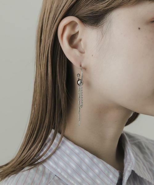 SMELLY / スメリー ピアス・イヤリング | チェーンコンビアシンメトリーピアス | 詳細7