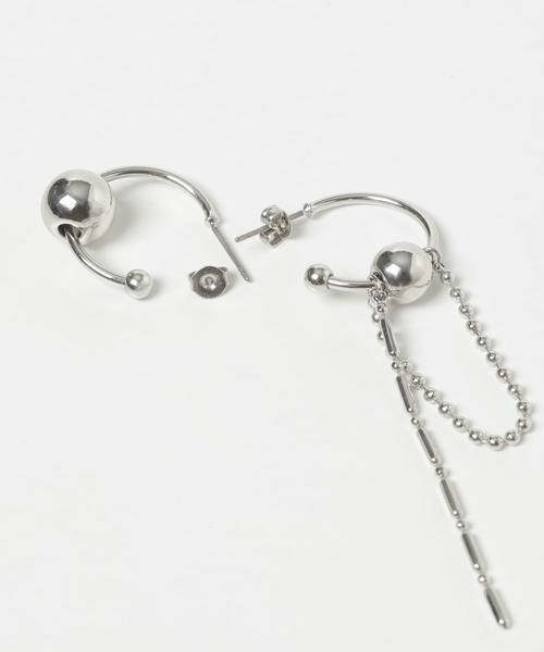 SMELLY / スメリー ピアス・イヤリング | チェーンコンビアシンメトリーピアス | 詳細11