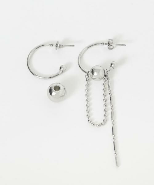 SMELLY / スメリー ピアス・イヤリング | チェーンコンビアシンメトリーピアス | 詳細12