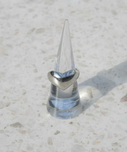 SMELLY / スメリー リング | ステンレスハートモチーフリング（シルバー）