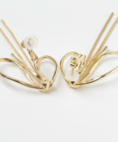 SMELLY / スメリー ピアス・イヤリング | ニュアンスリボンスネークチェーンイヤリング | 詳細8