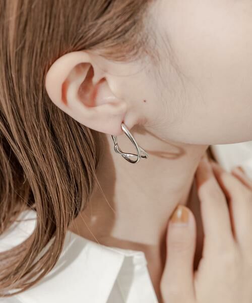 SMELLY / スメリー ピアス・イヤリング | ニュアンスメタルフープイヤリング | 詳細7