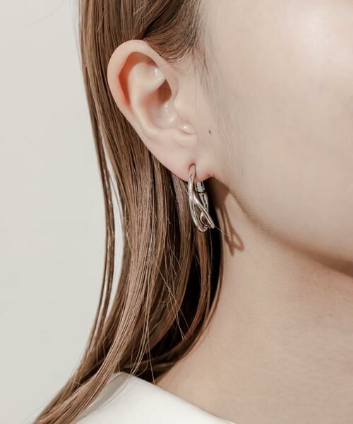 SMELLY / スメリー ピアス・イヤリング | ニュアンスメタルフープイヤリング | 詳細9