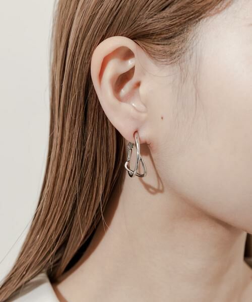 SMELLY / スメリー ピアス・イヤリング | ニュアンスメタルフープイヤリング | 詳細10