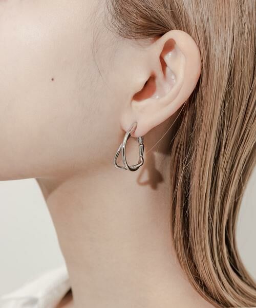 SMELLY / スメリー ピアス・イヤリング | ニュアンスメタルフープイヤリング | 詳細11