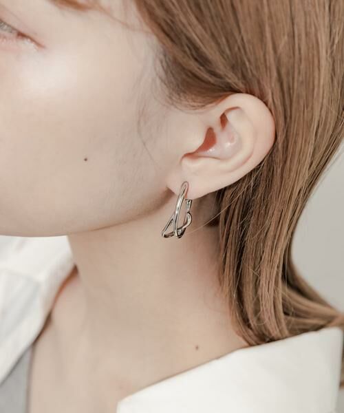 SMELLY / スメリー ピアス・イヤリング | ニュアンスメタルフープイヤリング | 詳細12