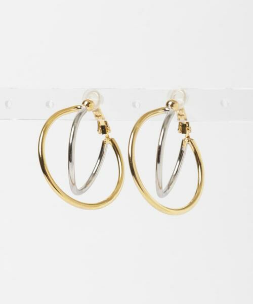 SMELLY / スメリー ピアス・イヤリング | コンビメッキフープイヤリング | 詳細5