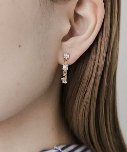 SMELLY / スメリー ピアス・イヤリング | ビジューチェーンイヤリング | 詳細1