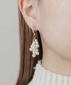 SMELLY / スメリー ピアス・イヤリング | メタルムーンシャワーパールイヤリング