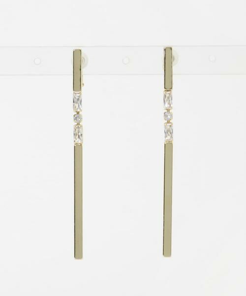 SMELLY / スメリー ピアス・イヤリング | ロングスクエアビジューイヤリング | 詳細6