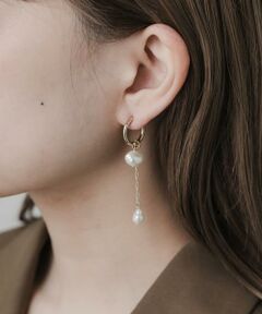 SMELLY / スメリー ピアス・イヤリング | アシメパールフープイヤリング