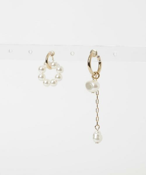 SMELLY / スメリー ピアス・イヤリング | アシメパールフープイヤリング | 詳細5