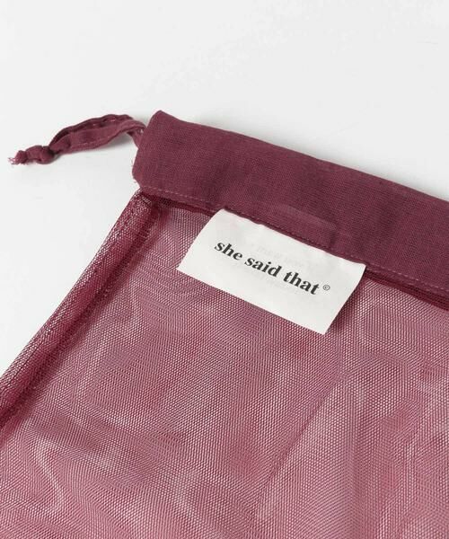 SMELLY / スメリー ポーチ | she said that キンチャクバッグ∴ | 詳細5