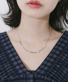 SMELLY / スメリー ネックレス・ペンダント・チョーカー | ステンレスカーブバーパールネックレス