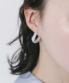 SMELLY / スメリー ピアス・イヤリング | ダルメシアンニュアンスフープピアス