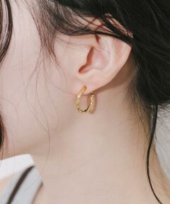 SMELLY / スメリー ピアス・イヤリング | ステンレスツイストフープイヤリング