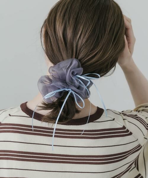 SMELLY / スメリー ヘアゴム・シュシュ | シアーリボンシュシュ（グレー系その他）