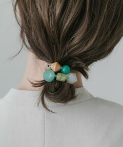 SMELLY / スメリー ヘアゴム・シュシュ | ウッドカラーモチーフヘアポニー