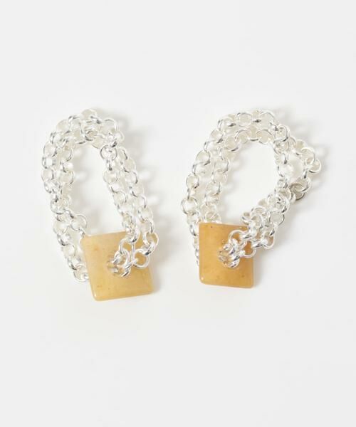 SMELLY / スメリー リング | SMELLY so’　redaventurine chain ring | 詳細14