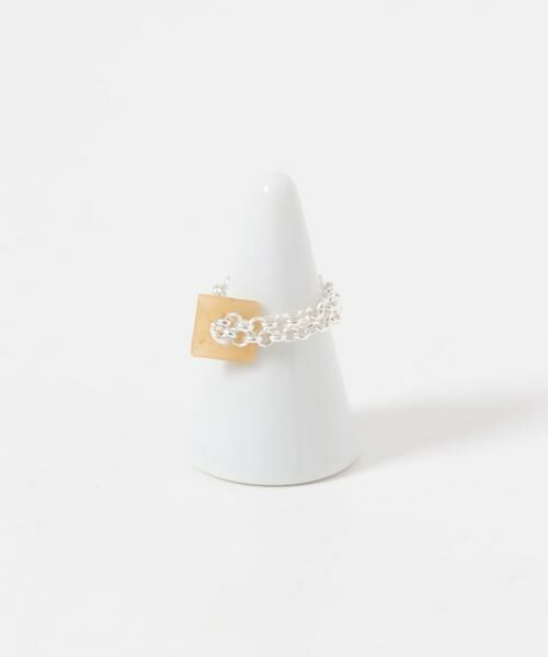 SMELLY / スメリー リング | SMELLY so’　redaventurine chain ring | 詳細3
